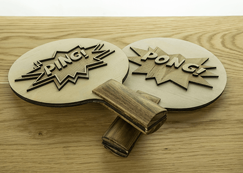 Lasercut Ping Pong Paddles