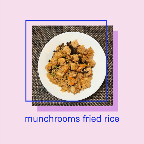 easy munchroooms fried rice (vegan)