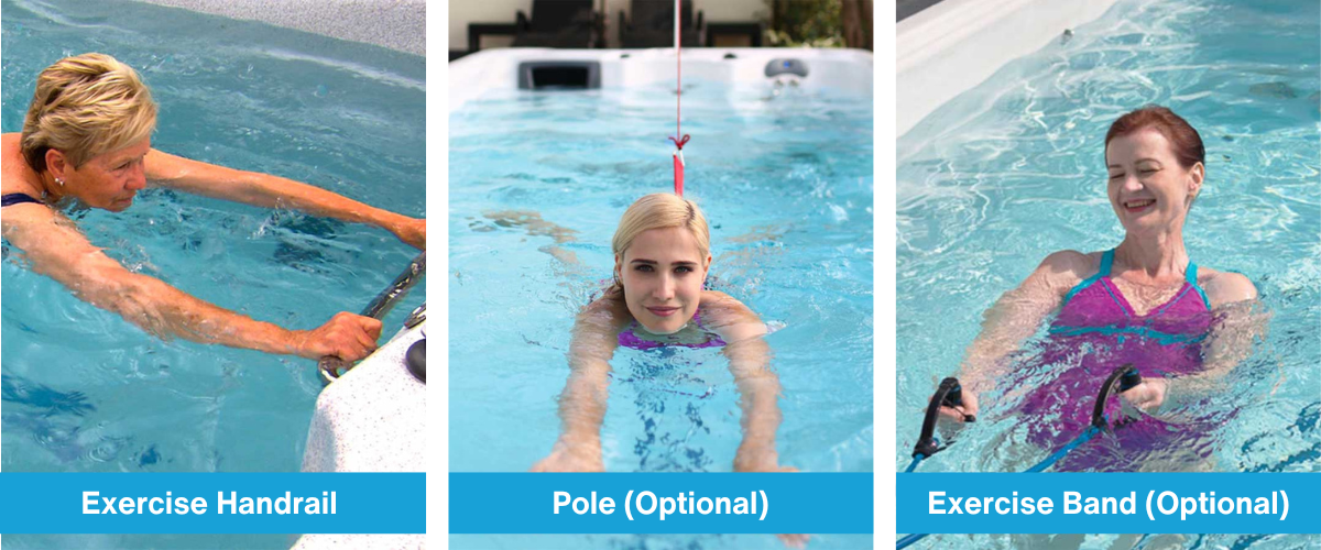 exercise equipment for oasis riptide atlantis pro premium 4.4 swim pool at hot tub liverpool