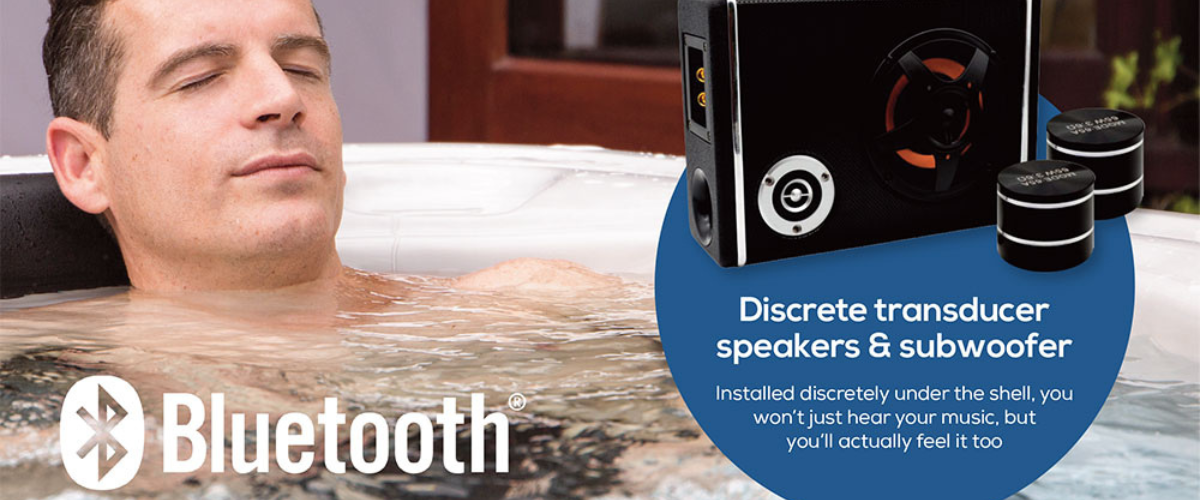 bluetooth audio system oasis riptide aqualife 4.4 swim spa at hot tub liverpool