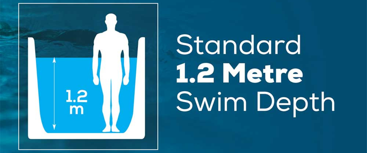 extgra deep 1.45m swim depth oasis riptide aqualife 6.0 swim spa at hot tub liverpool