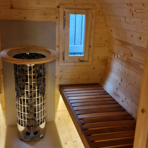 interior of sauna