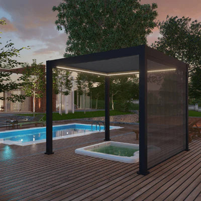 pergola over hot tub available at hot tub liverpool