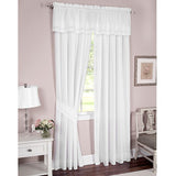 Danielle Embroidered Eyelet Tier Curtain - White