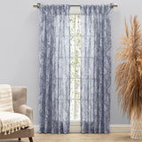 Wild Meadows Pinch Pleated Curtain with Back Tabs - Grey - Grey