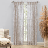 Wild Meadows Pinch Pleated Curtain with Back Tabs - Linen - Linen