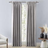 Grasscloth Lined Pinch Pleated Drapery Ash - Ash