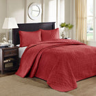 Madison Park Quebec Bedspread Set Red - Red