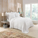 Kingston Cotton Chenille Bedspread - White