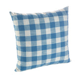 Liza Check Decorative Toss Pillow - Blue