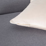 Premium Velvet Toss Pillow Bone - Bone