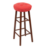 Omega Tufted Gripper Barstool Covers - Coral