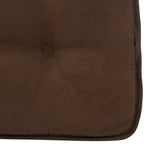 Twillo Tufted Gripper Chair Pad - Chocolate