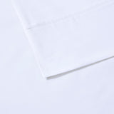 Peached Percale Cotton Sheet Set - White