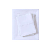 Peached Percale Cotton Sheet Set - White