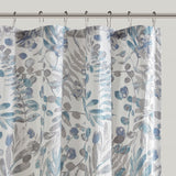 Bonnie Seersucker Floral Shower Curtain - Blue