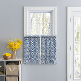 Athens Tier Curtains - Navy