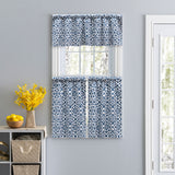 Athens Tier Curtains - Navy