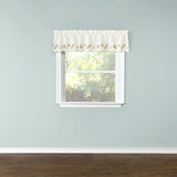 Seashells Embroidered Tier Curtain - Natural