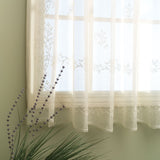 Sheer Devine Lace Tier Curtains And Panels - Ecru