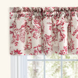 Waverly Gardens Tier Curtain - Garnet