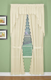 Orleans Tambour Edge Curtains - Ecru