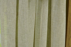 Opulence Textured Semi Sheer Panel - Linen