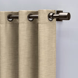 Grasscloth Lined Grommet Panel Linen - Linen