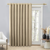 Grasscloth Lined Grommet Panel Linen - Linen