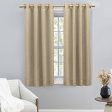 Grasscloth Lined Grommet Panel Linen - Linen