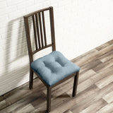 Lisa Solid Textured Chair Pads, Rocker Sets and Bar Stool Covers - Dusty Blue