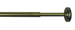 1/2-Inch Diameter Spring Tension Rod - Antique Brass