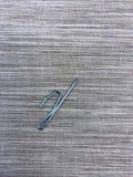 Drapery and Curtain Pin and Slip In Hooks - Zinc