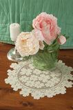 Dogwood Lace Doilies and Table Runners - Ecru