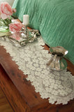 Dogwood Lace Doilies and Table Runners - Ecru