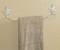 Starfish Cast Aluminum Bath Wall Hardware - Off White