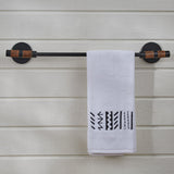 Urban Farmhouse Metal & Wooden Bath Hardware - Matte Black