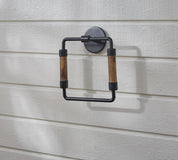 Urban Farmhouse Metal & Wooden Bath Hardware - Matte Black