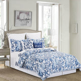 Blue Coast Shells Cotton Quilt Set - Blue