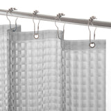 Embossed Peva Shower Curtain Liner - Smoke