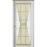 Emelia Voile Sheer Door Panel - Ecru