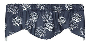 Isadella Lined Shaped Valance - Navy