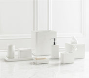 Kassatex Lacca Bath Accessories - White