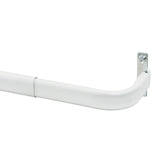 Kirsch Single Lock-seam Curtain Rod 2" Clearance - White