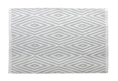 Oxford Bath Mat - 20" X 32" - Grey / White