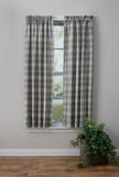 Prairie Wood Tier Curtain - Grey