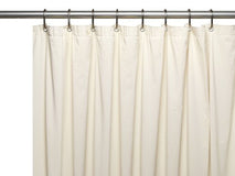 Premium 3 Gauge Vinyl Shower Curtain Liner - Bone