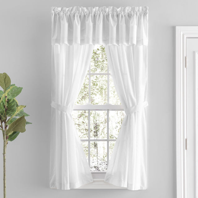 Simplicity Hemstitch Cotton Tier Curtain