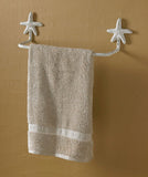 Starfish Cast Aluminum Bath Wall Hardware - Off White