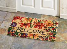 Summer Bouquet Natural Fiber Doormat - Multi